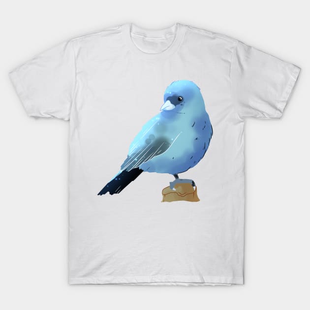 Indigo Bunting T-Shirt by scribblekisses